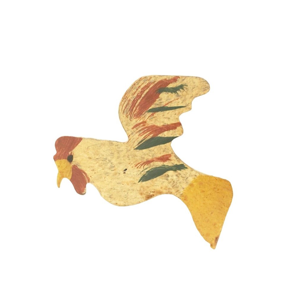 Western Rooster Pin Brooch Whimsical Vintage Jewelry